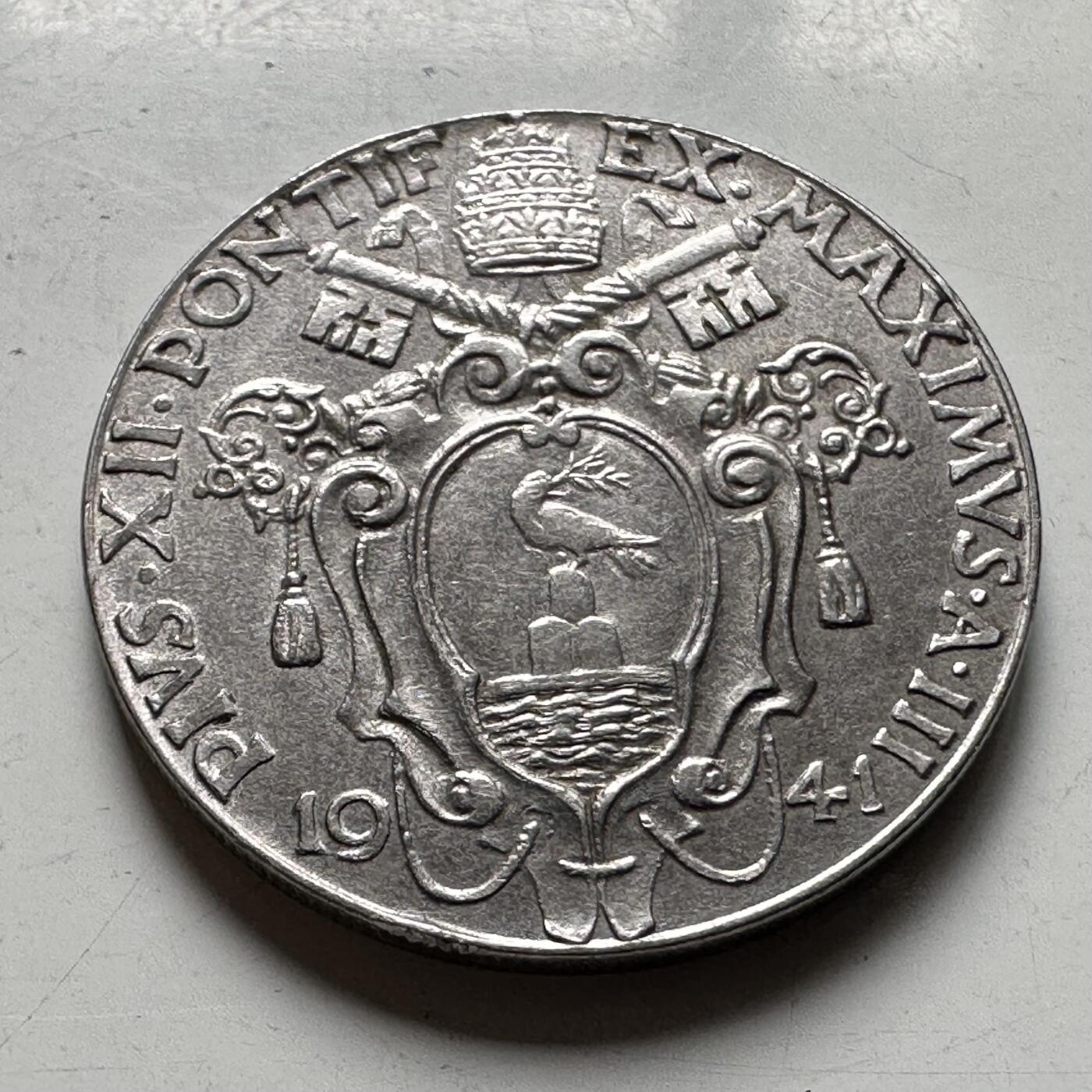 🌹外币初藏🌹🐯2026年第40场   每周二四六晚8️⃣点 世界钱币 梵蒂冈1941年20分