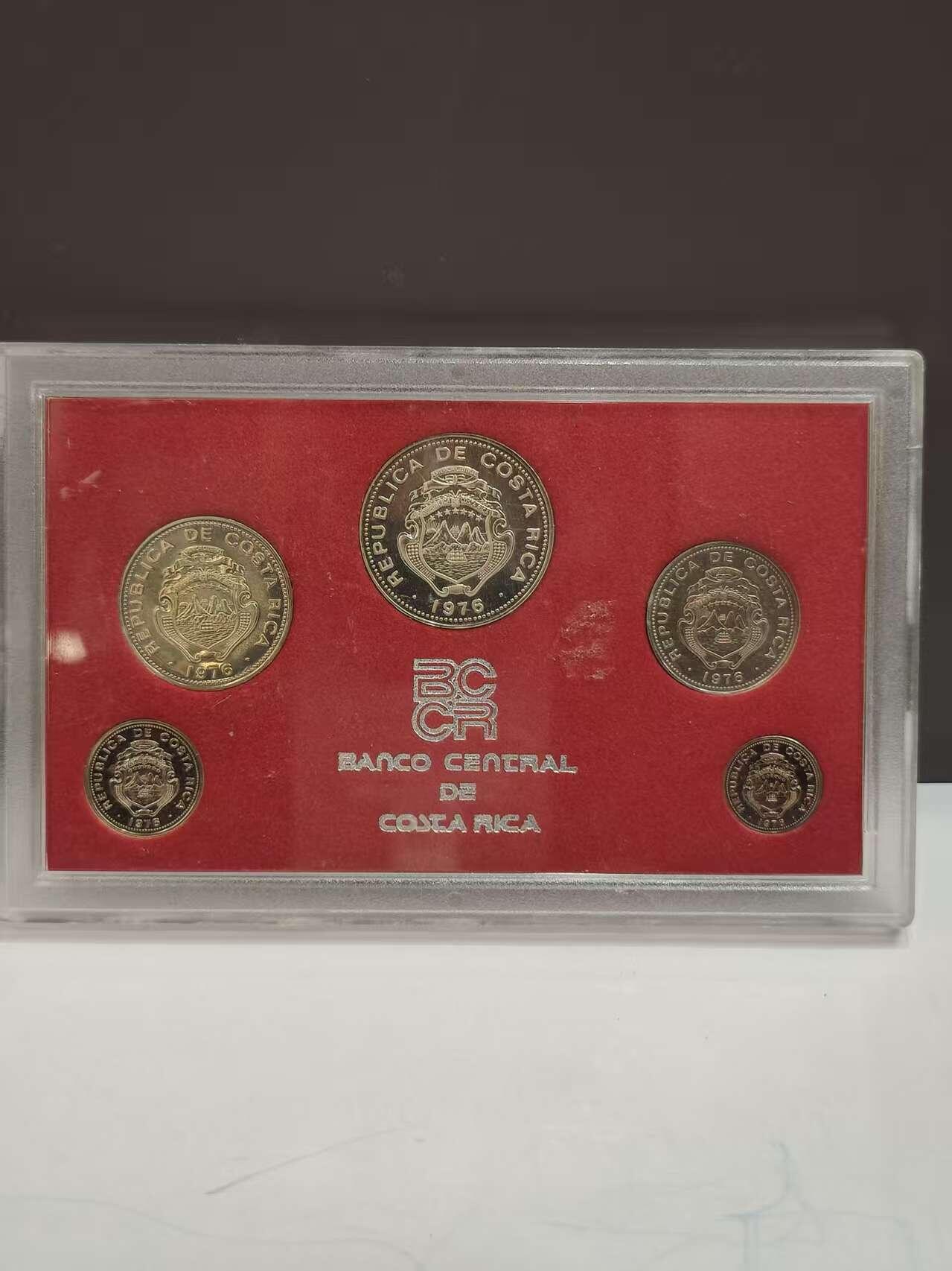 G&W世界散币，银币处理专场（第47场） 哥斯达黎加1976年5枚套