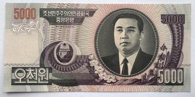 2026第7场（总第234期）：精品外钞、塑料钞、测试钞综合场  - Error无序列号 朝鲜2006年版5000元UNC