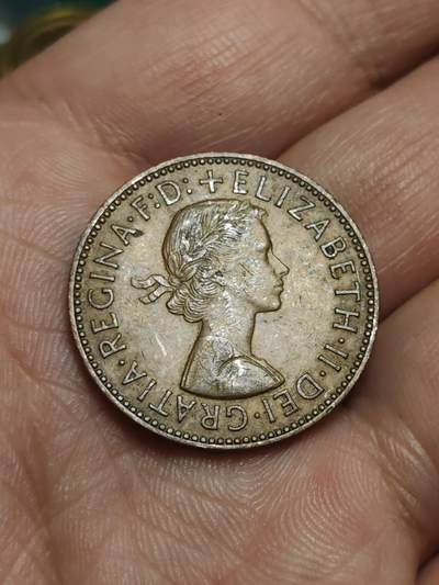 2026年第四十三场(总第二百一十二场）外国好品散币场(免佣金) - 英国🇬🇧1960年半便士(伊丽莎白二世青年桂冠第二版)