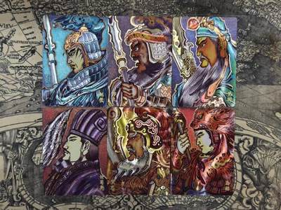 龙虎卡牌-八二场（满200元包邮，无佣金，每周六结拍，欢迎送拍） - 粗闪6张 超吉梦 大真 - 五虎上将&诸葛亮