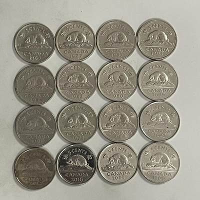 2026年第42场各国散币拍卖（总第192场） - 加拿大5分16枚