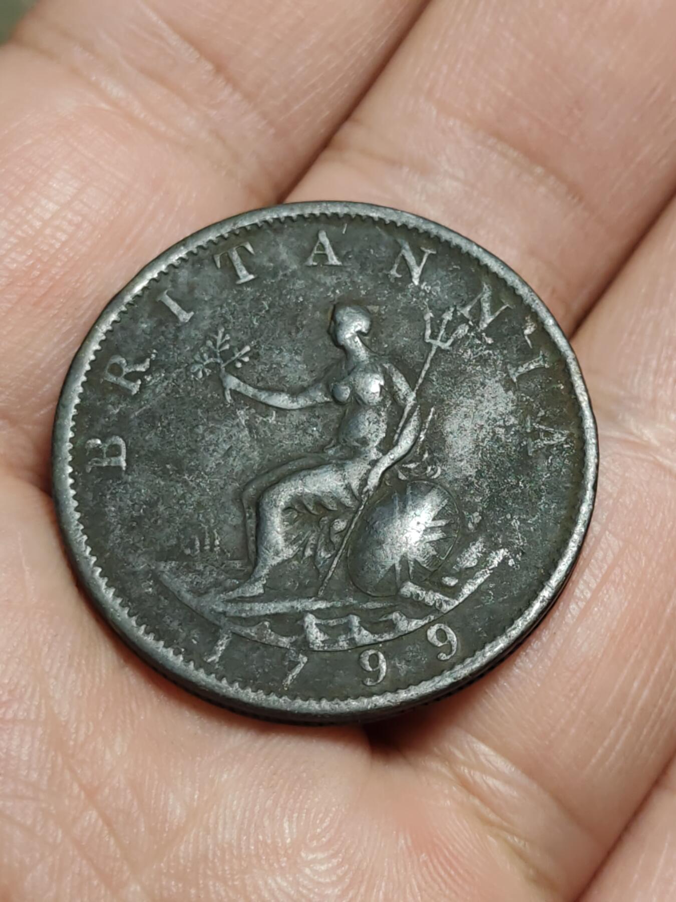 2026年第四十三场(总第二百一十二场）外国好品散币场(免佣金) 英国🇬🇧1799单年份半便士(乔治三世第二版)