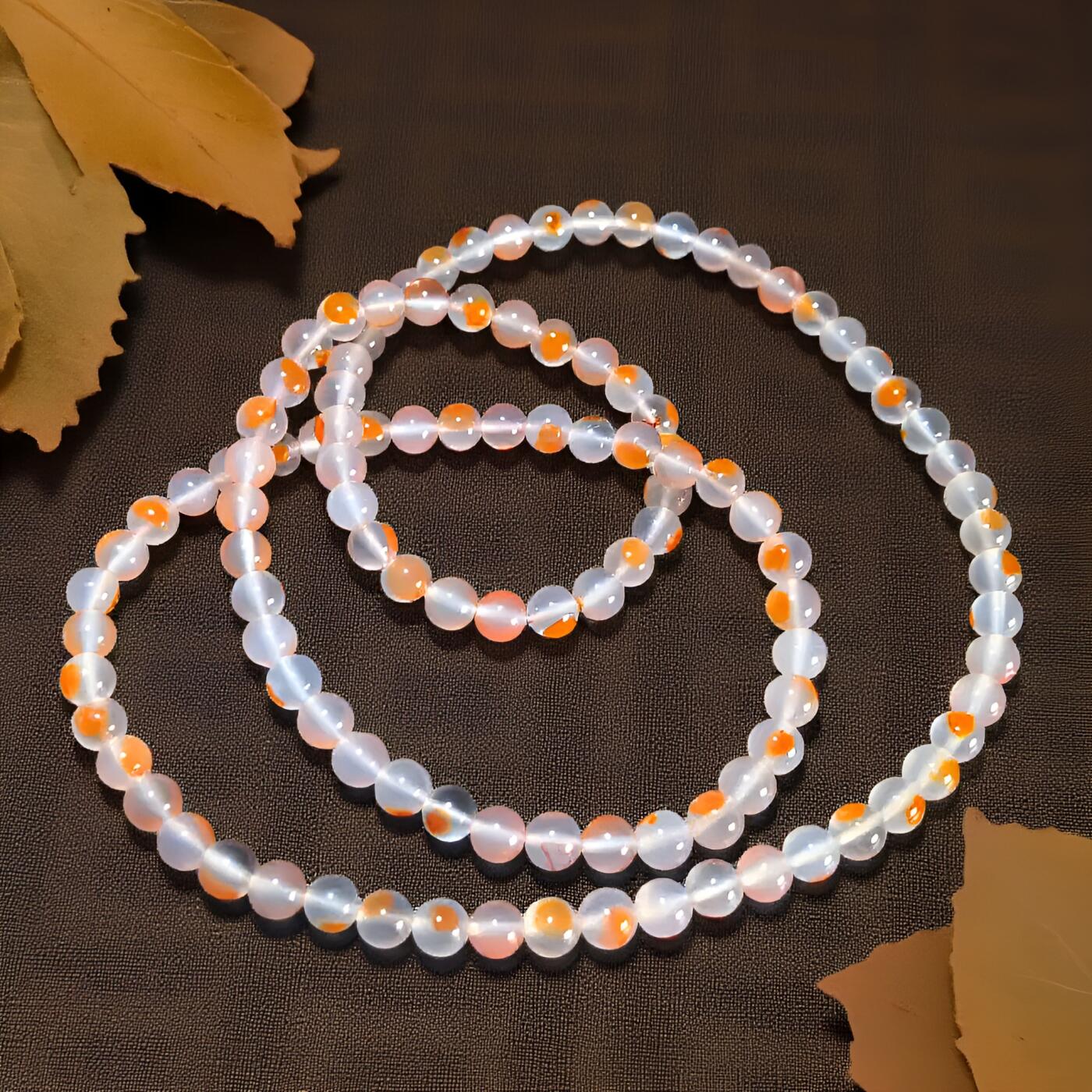 碧月说宝 君子怀瑾·当代和田玉清风专场(八) 高白底 水草花南红飘花108佛珠