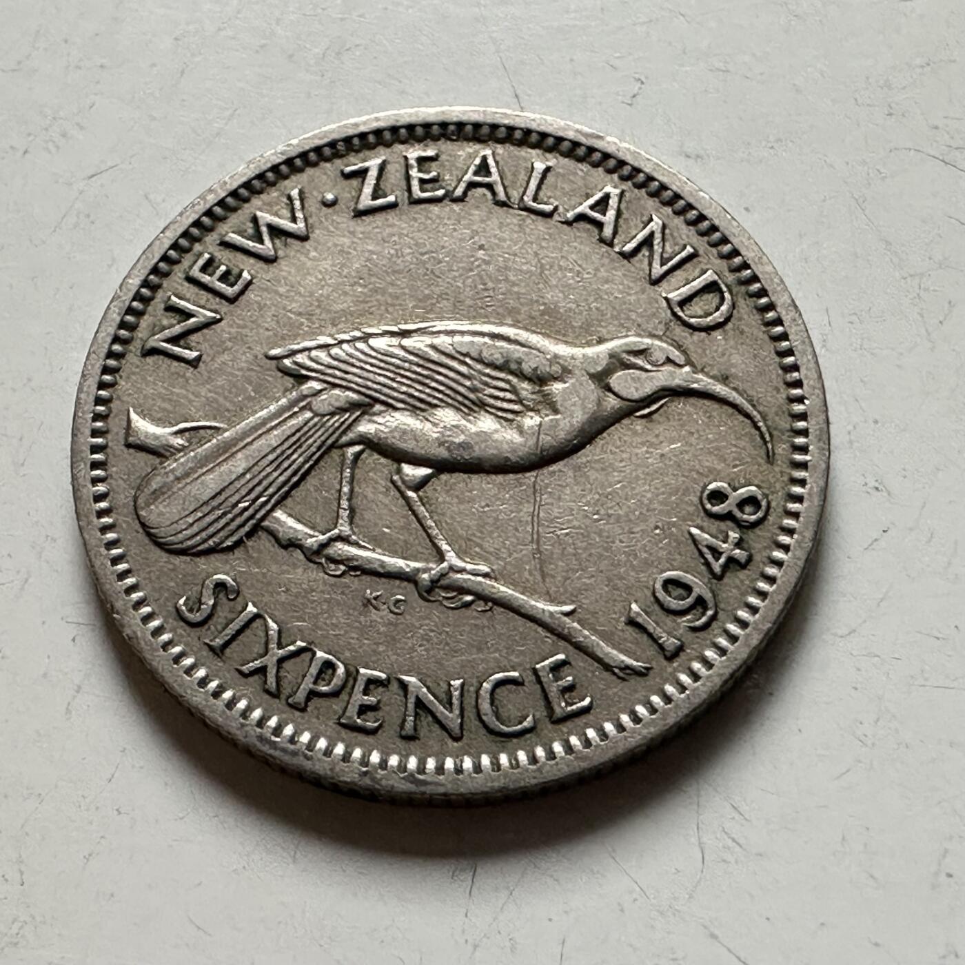 🌹外币初藏🌹🐯2026年第40场   每周二四六晚8️⃣点 世界钱币 新西兰1948年六便士