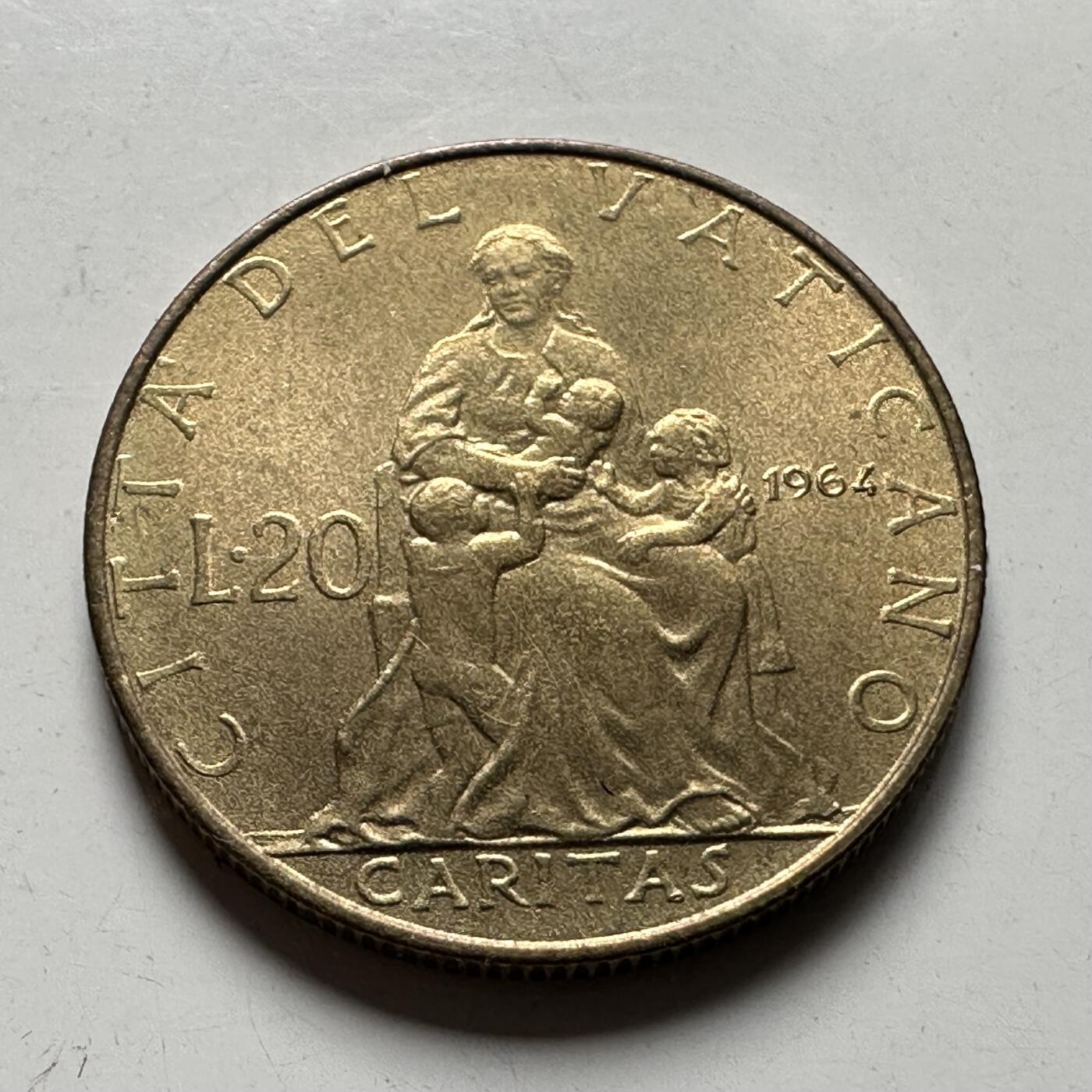 🌹外币初藏🌹🐯2026年第40场   每周二四六晚8️⃣点 世界钱币 梵蒂冈1964年20里拉