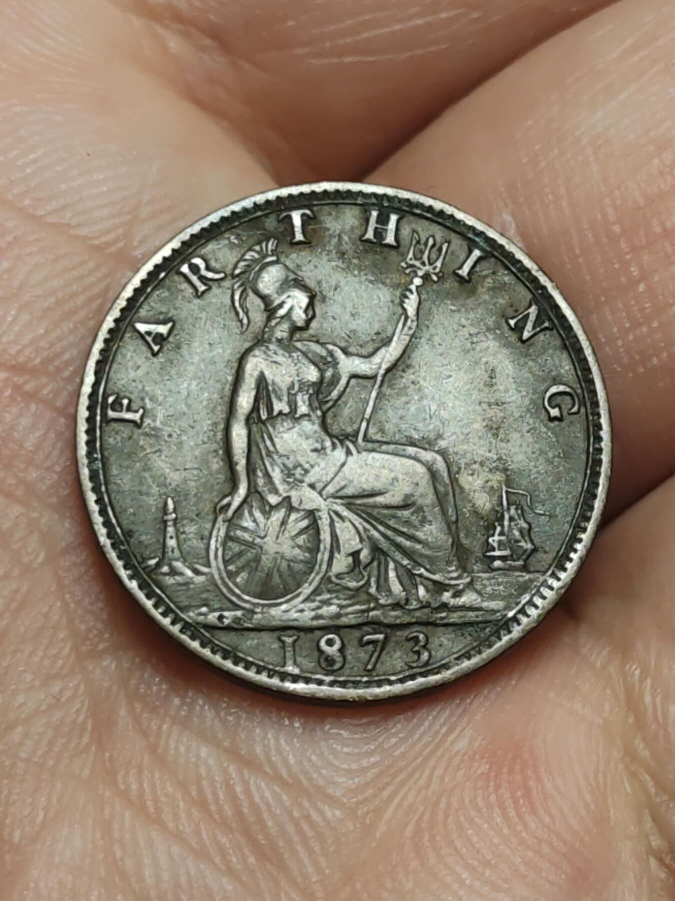 2026年第四十三场(总第二百一十二场）外国好品散币场(免佣金) 英国🇬🇧1873年1法新(维多利亚女王中年桂冠第一版，关门年)