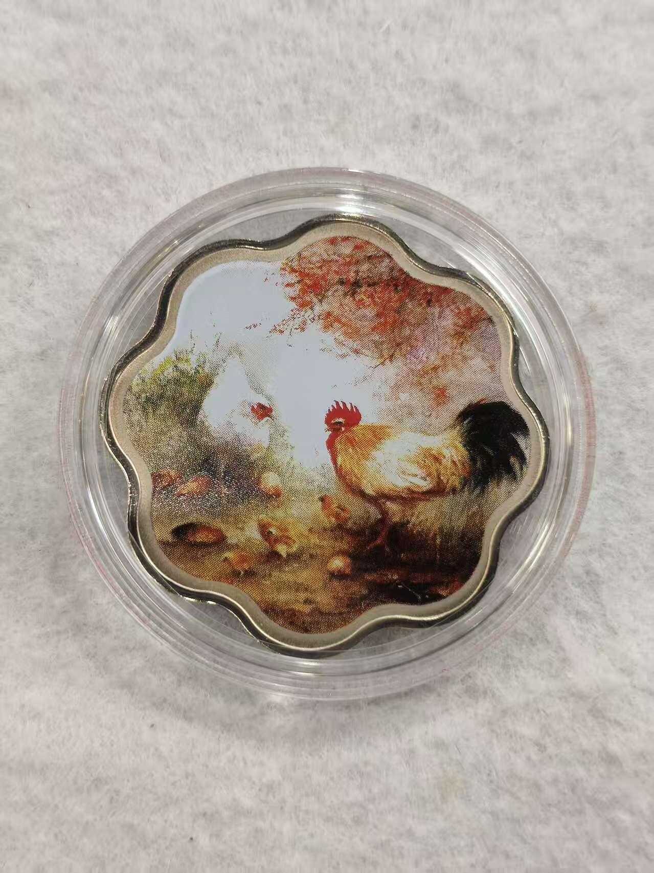 G&W世界散币，银币处理专场（第47场） 新加坡2005年  鸡年纪念章