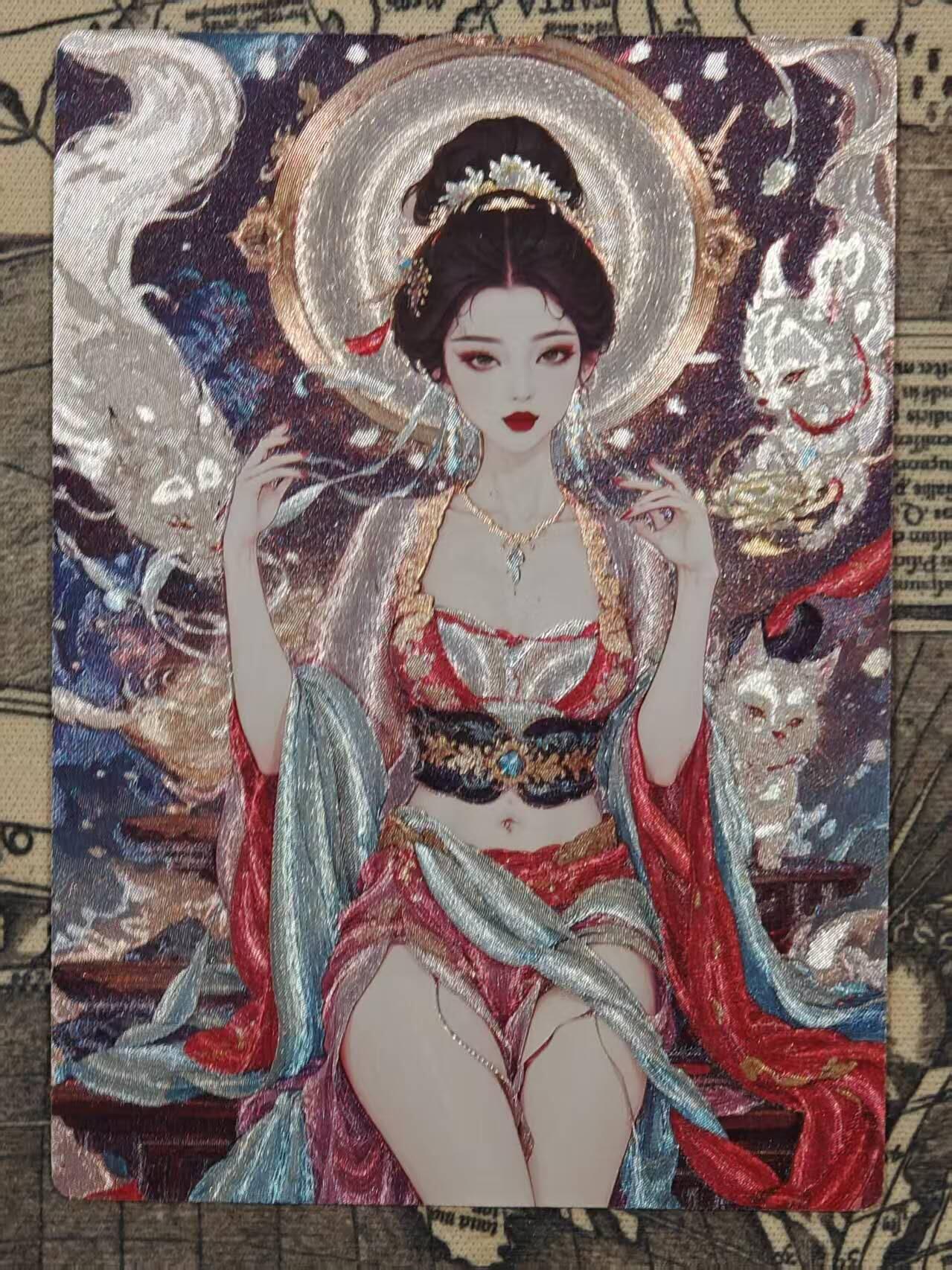 龙虎卡牌-八二场（满200元包邮，无佣金，每周六结拍，欢迎送拍） 半粗卡 星宿文创 妖仙奇缘 - 莲香