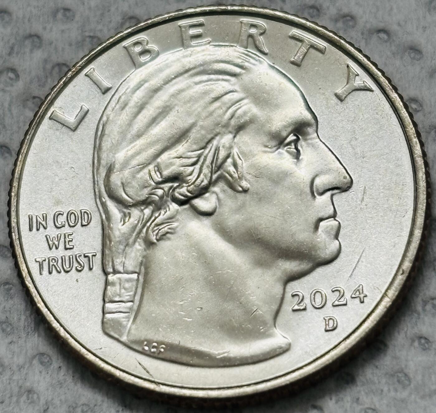 文馨钱币收藏第 299 场，长期接代拍业务 2024年美国纪念币杰出女性系列第11枚保利默里牧师D版