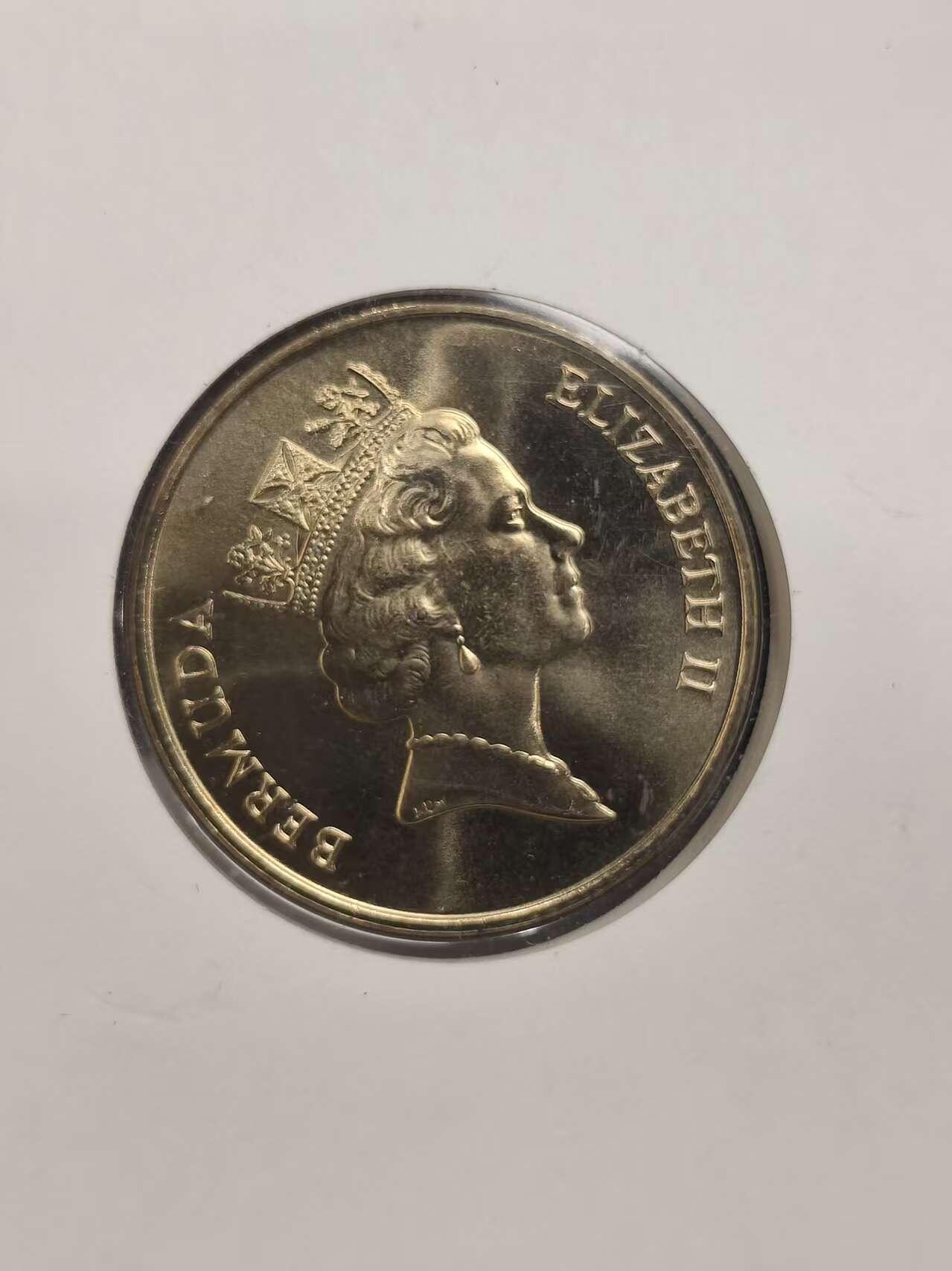 G&W世界散币，银币处理专场（第47场） 百慕大1986年1元 海龟 克朗型