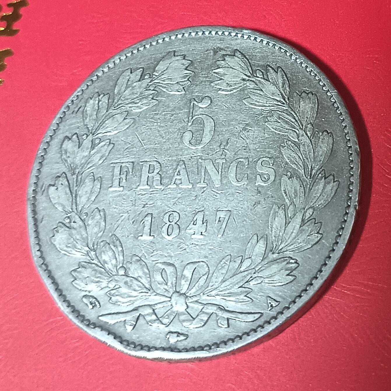 法兰西王国路易菲利普一世5法郎银币