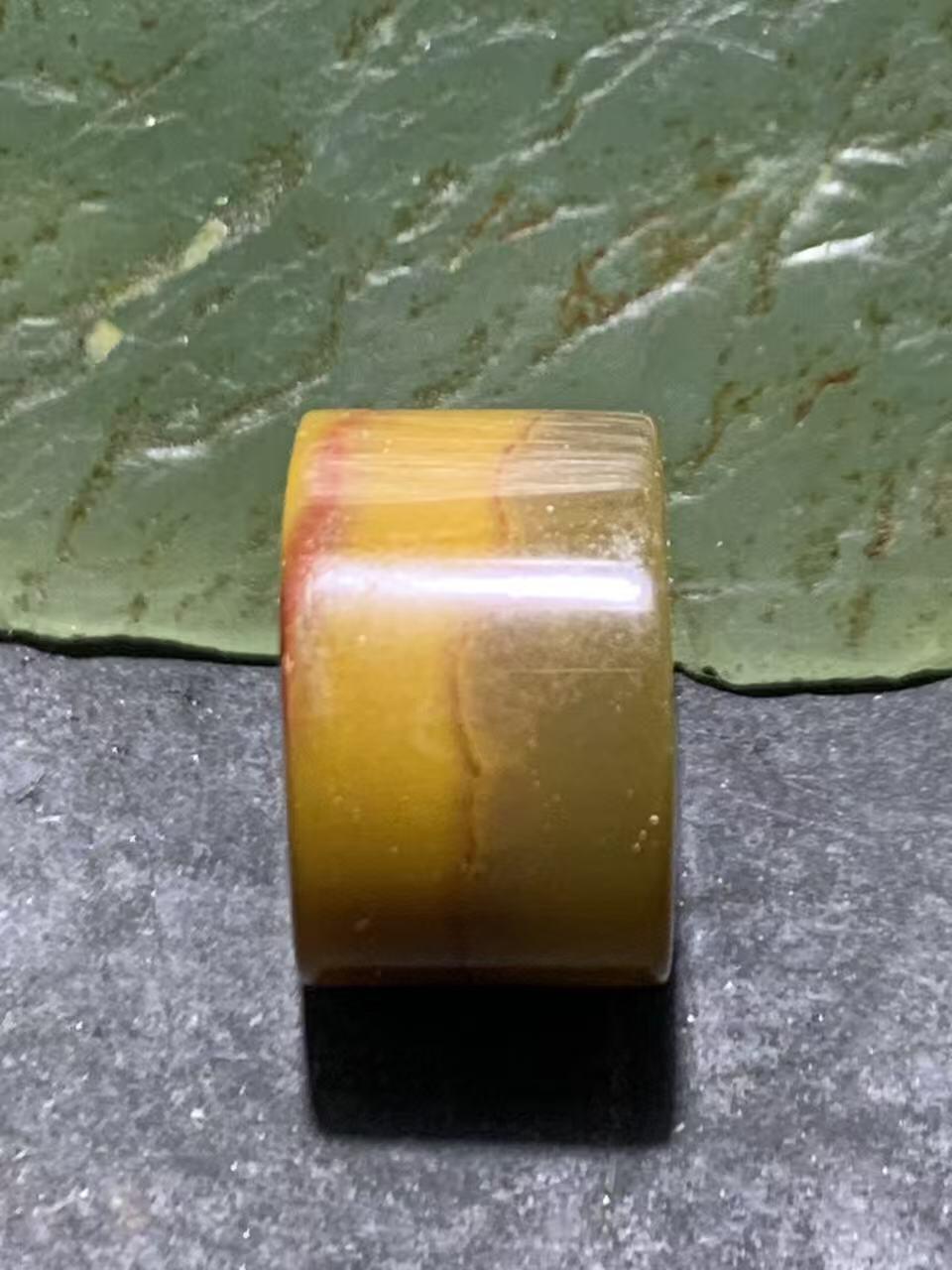 精美高玉化亚光冻料战国红玛瑙手工俏色巧雕道字墩子一个