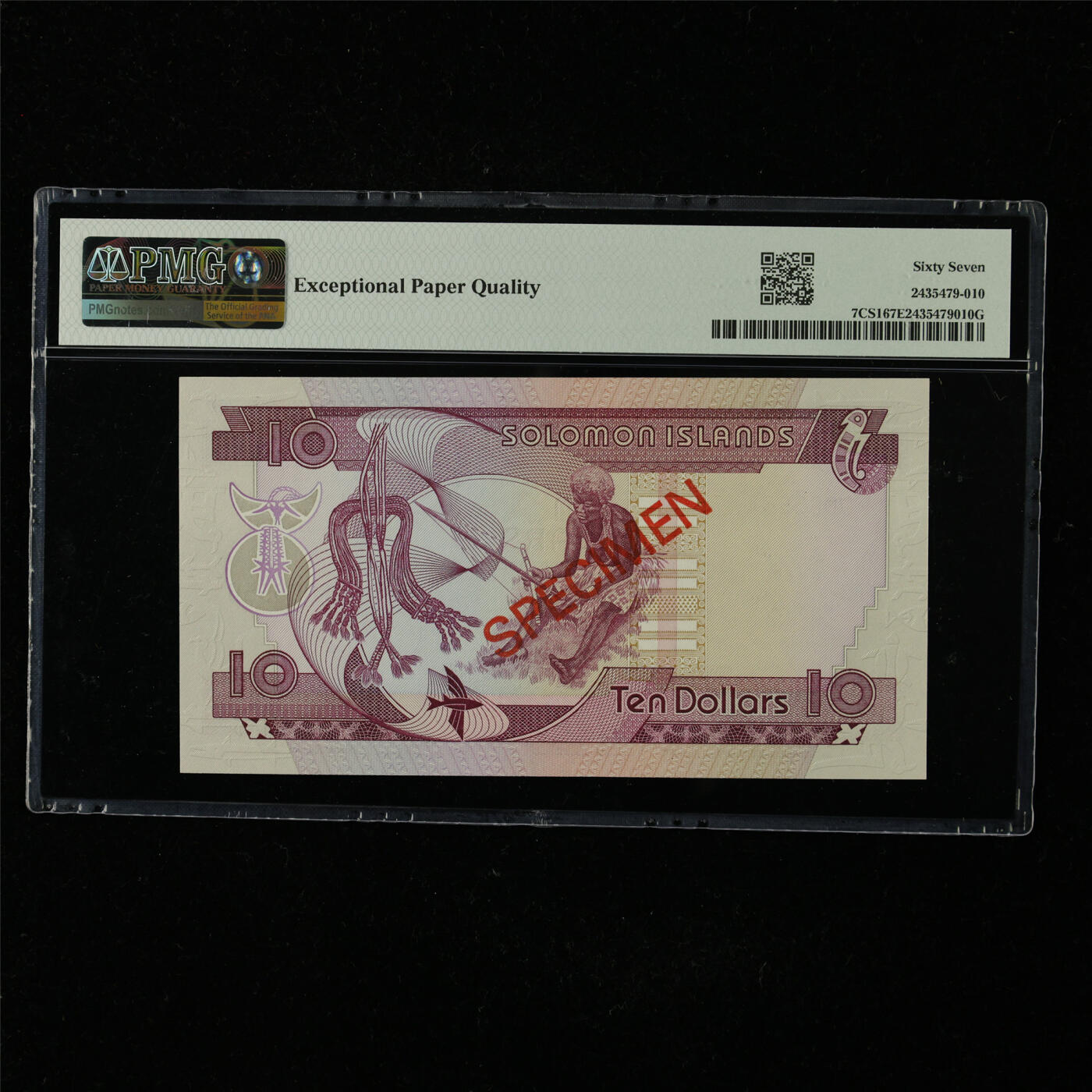 【亘邦集藏】第227期拍卖 1979年 所罗门群岛样钞10元 PMG 67EPQ *006556