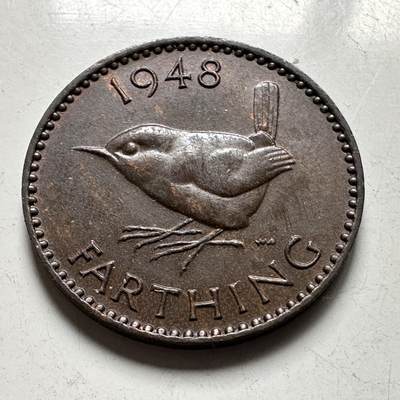 🌹外币初藏🌹🐯2026年第40场   每周二四六晚8️⃣点 世界钱币 - 英国1948年 一法新