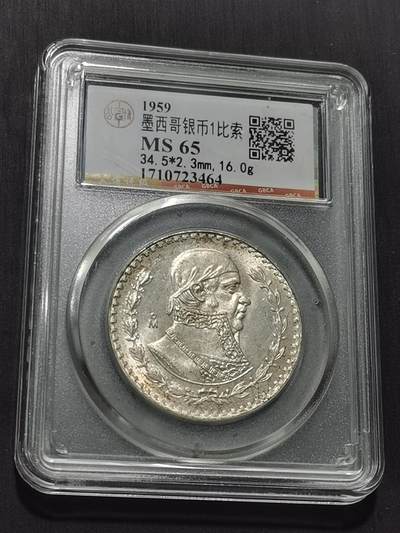 天下钱庄专场欢迎参拍 - 墨西哥一比索银币