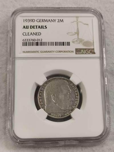 G&W世界散币，银币处理专场（第47场） - NGC-AUD 德国1939年2马克  银币