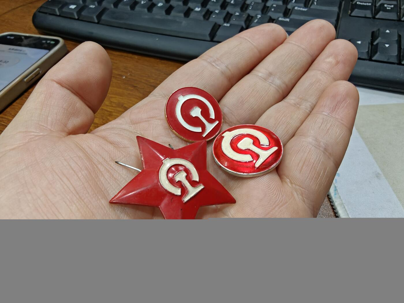 徽章钱币纪念章刺绣杂件专拍 铁路路徽纪念章徽章