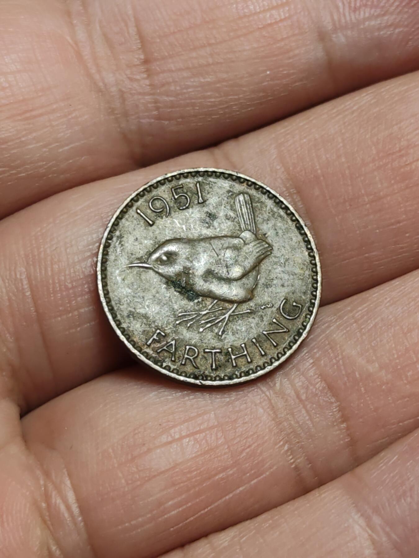 2026年第四十三场(总第二百一十二场）外国好品散币场(免佣金) 英国🇬🇧1951年1法新(乔治六世第二版)