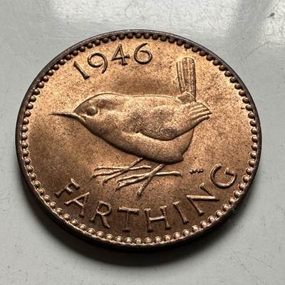 🌹外币初藏🌹🐯2026年第40场   每周二四六晚8️⃣点 世界钱币 - 英国1946年 一法新