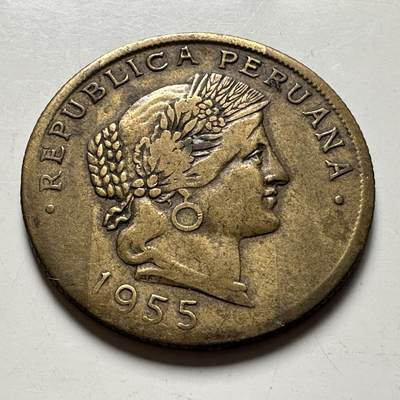 🌹外币初藏🌹🐯2026年第40场   每周二四六晚8️⃣点 世界钱币 - 秘鲁1955年20分