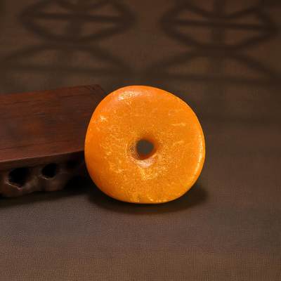 碧月说宝 君子怀瑾·当代和田玉清风专场(八) - 超美风化纹西亚古董老蜜蜡饼子