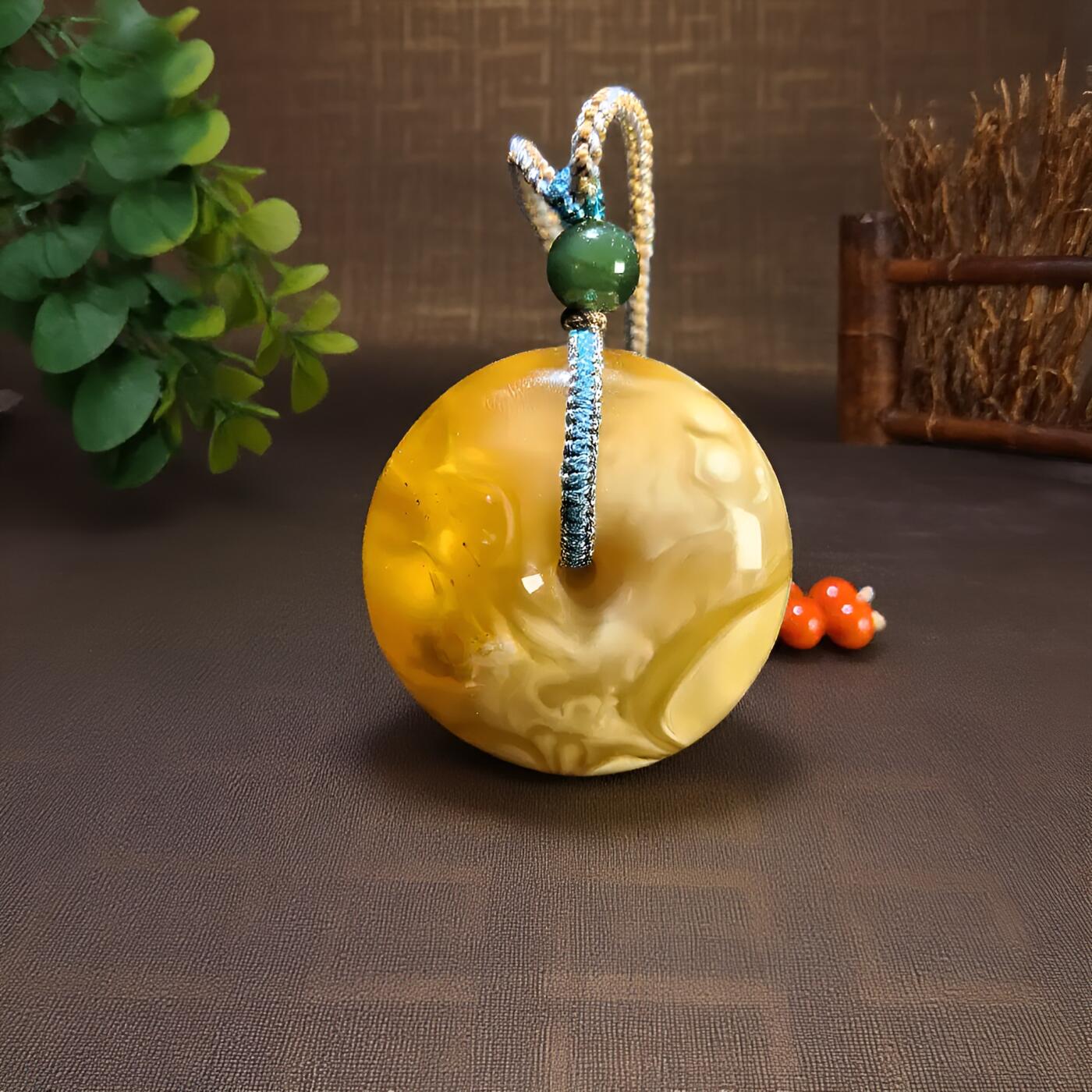 碧月说宝 君子怀瑾·当代和田玉清风专场(八) 俄料 溶洞妖花 平安扣吊坠