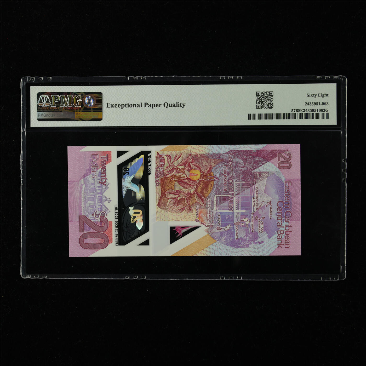 【亘邦集藏】第226期拍卖 2019年 东加勒比海20元 PMG 68EPQ PQ846350