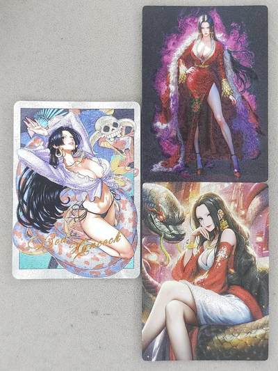 龙虎卡牌-八二场（满200元包邮，无佣金，每周六结拍，欢迎送拍） - 粗闪3张 奇点 海贼王女帝