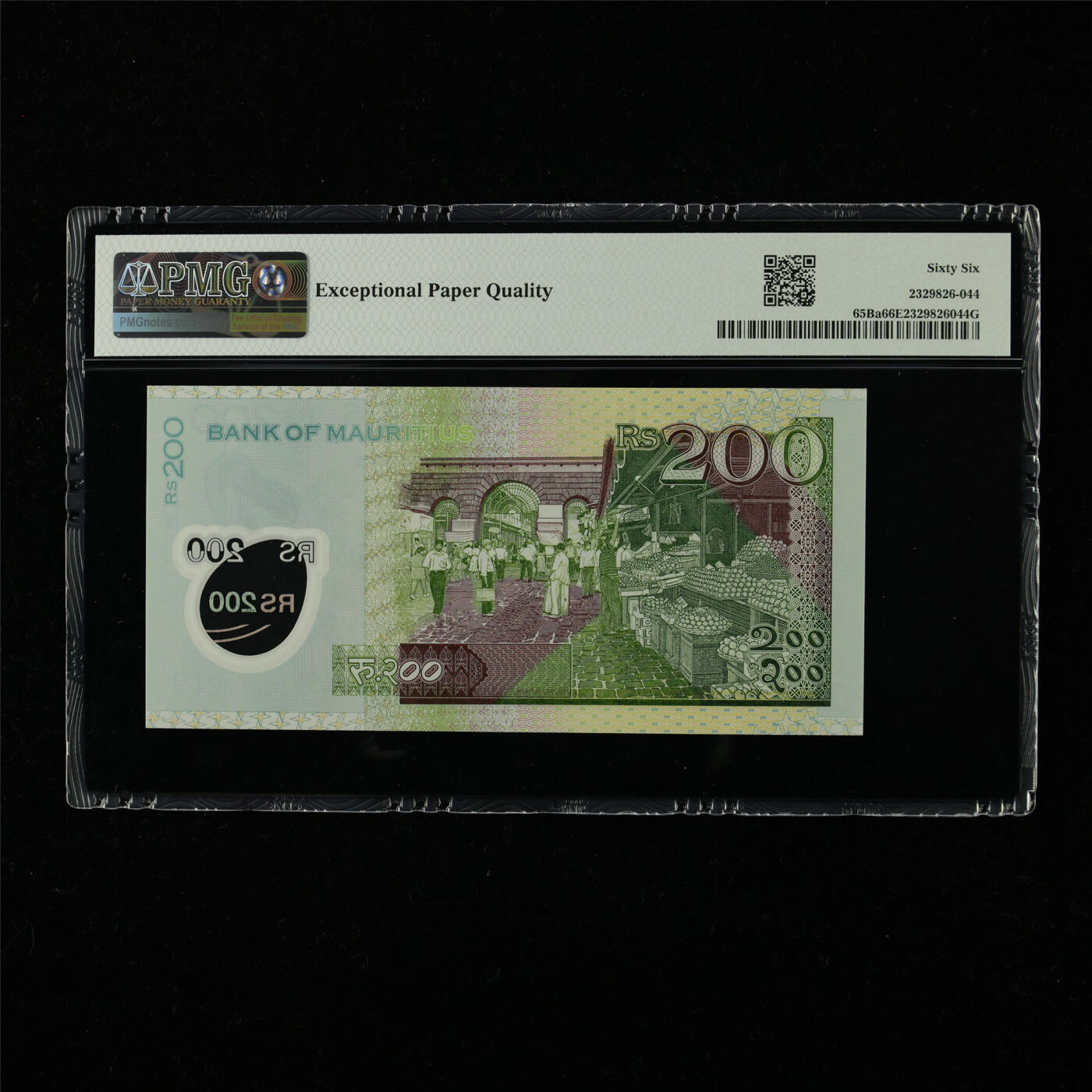 【亘邦集藏】第227期拍卖 2024年 毛里求斯200卢比 PMG 66EPQ NB017219