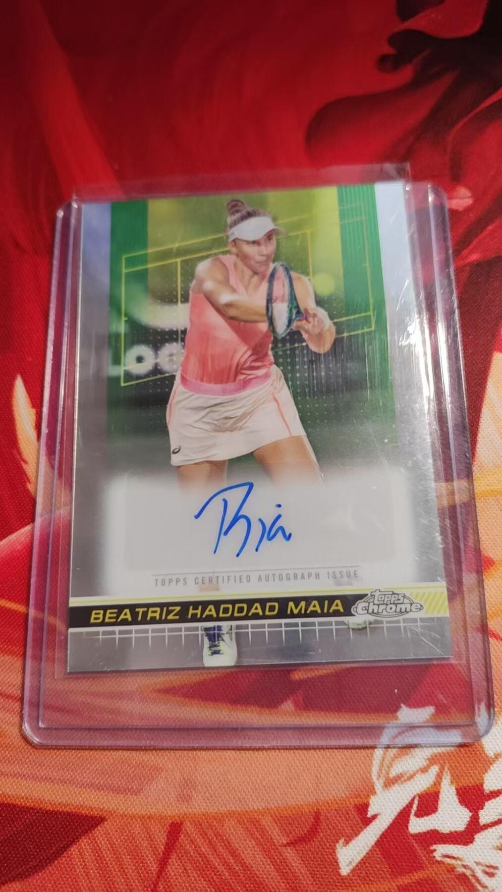 寸草不生 马年 第二期 2024 Topps Chrome 网球TC Victoria Jimenez Kasintseva 希门尼斯·卡辛采娃 /499编 银折 签字 新秀RC