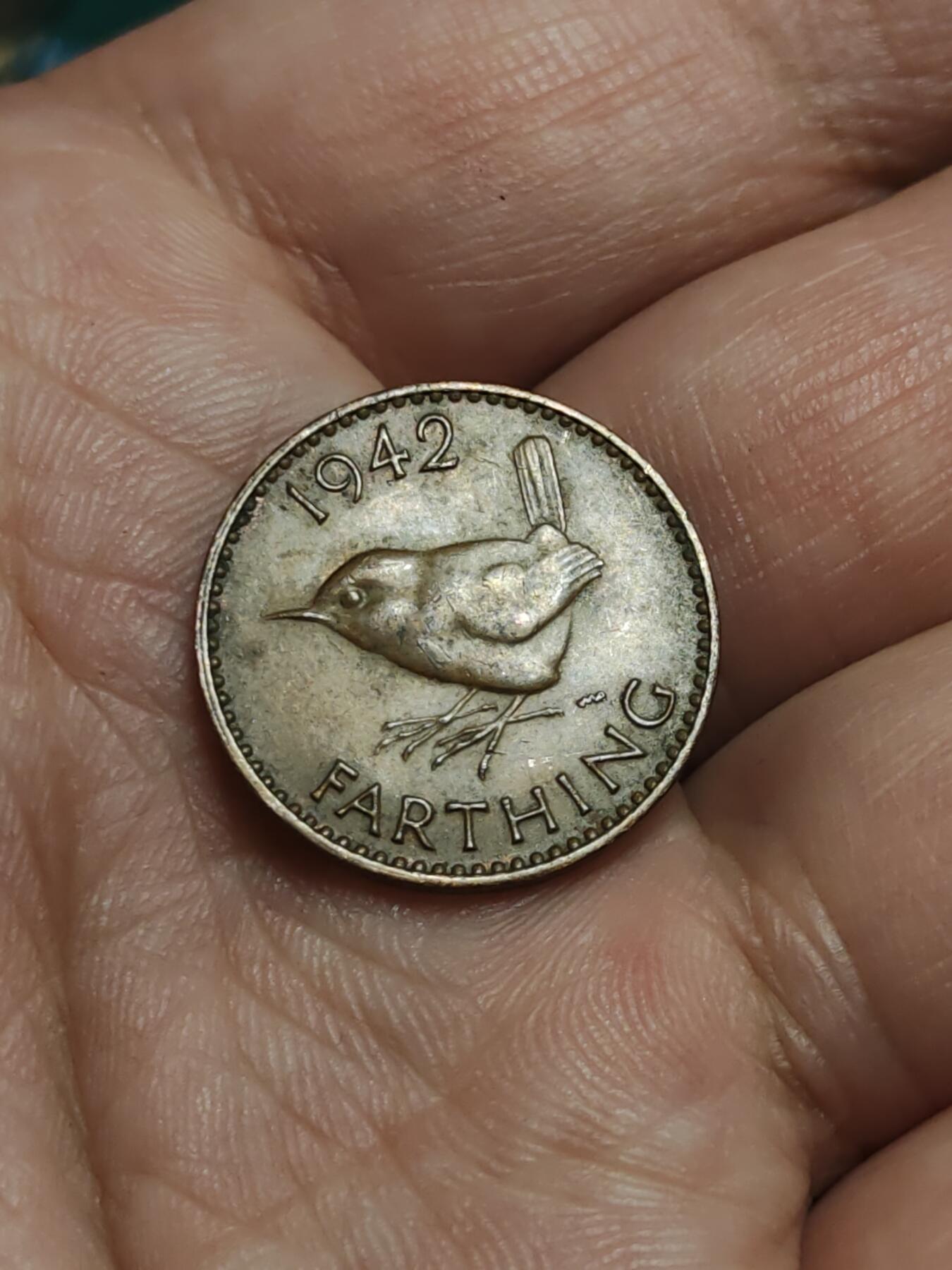 2026年第四十三场(总第二百一十二场）外国好品散币场(免佣金) 英国🇬🇧1942年1法新(乔治六世第一版)