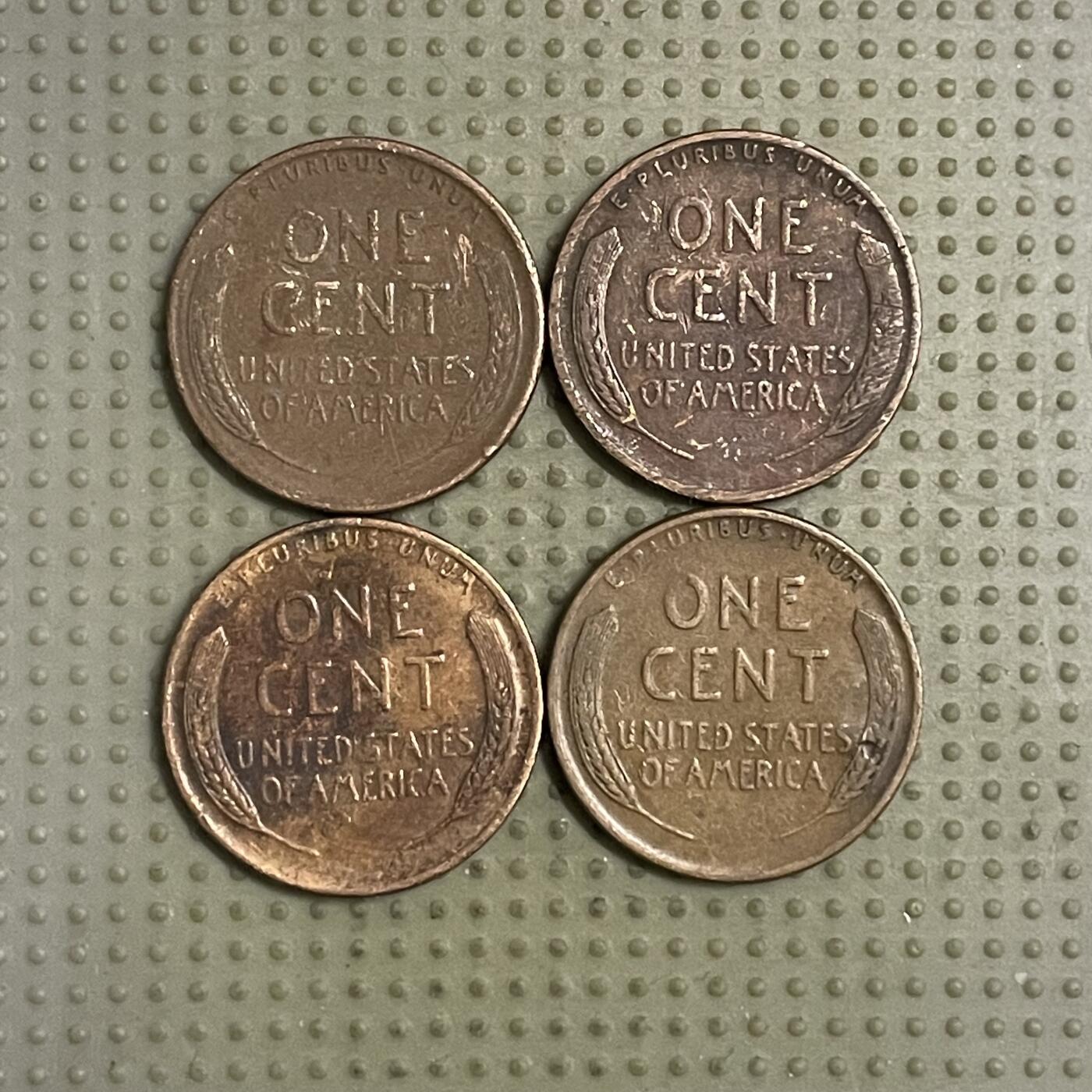 2026年第42场各国散币拍卖（总第192场） 美国麦穗1美分4枚