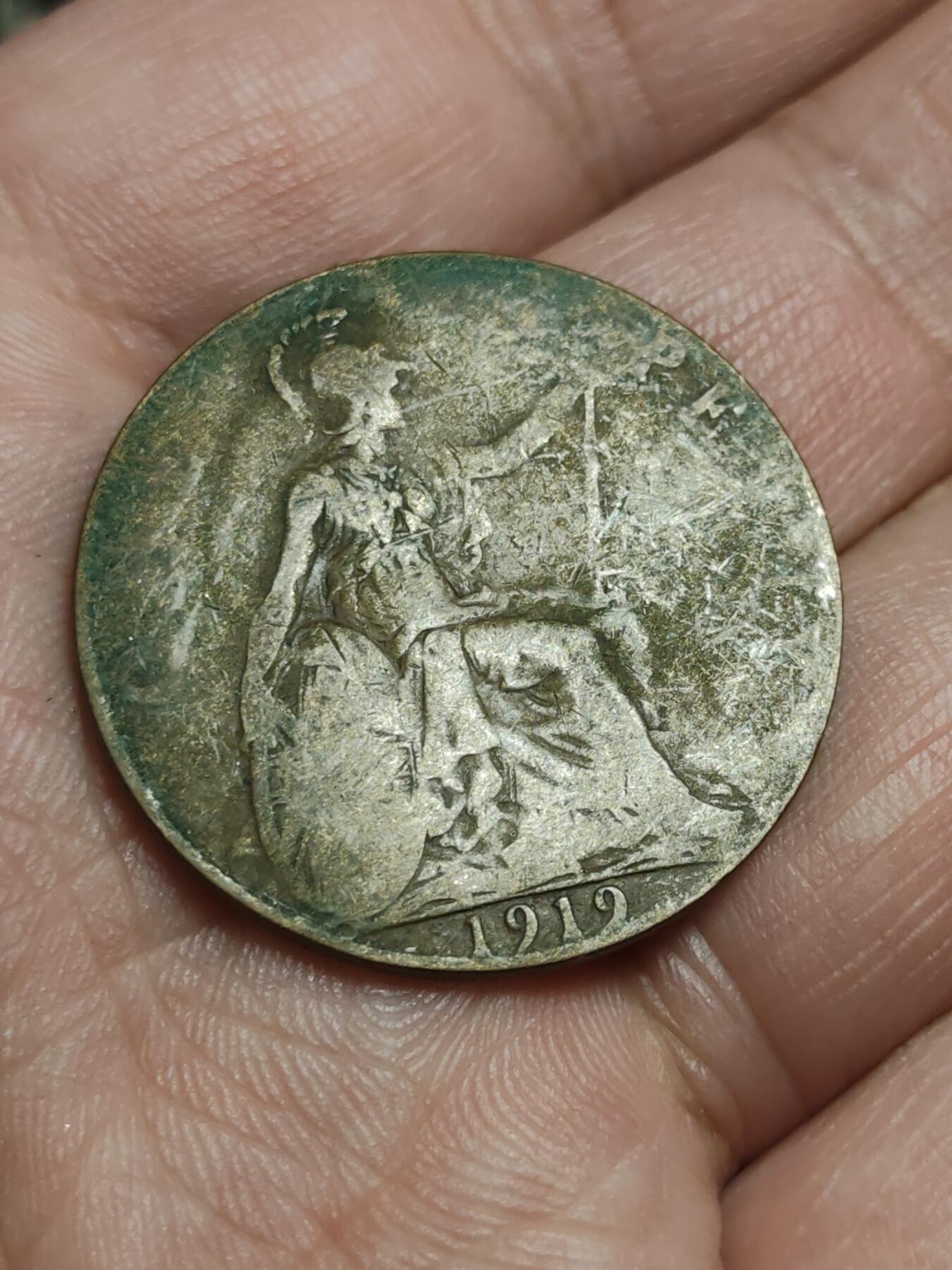 2026年第四十三场(总第二百一十二场）外国好品散币场(免佣金) 英国🇬🇧1919年1便士(乔治五世第一版)