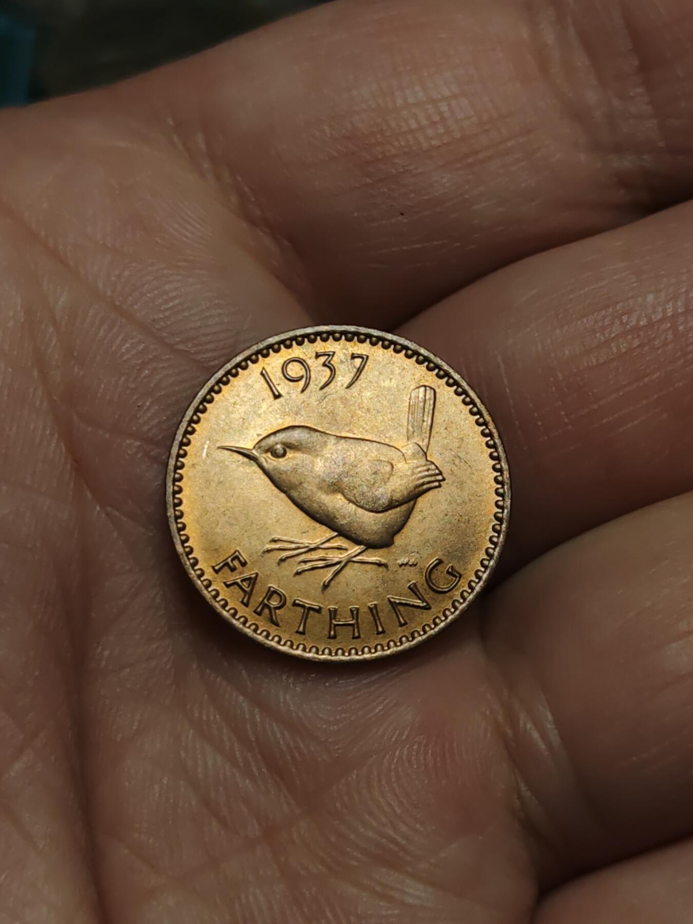 2026年第四十三场(总第二百一十二场）外国好品散币场(免佣金) 原光好品–英国🇬🇧1937年1法新(乔治六世加冕年，第一版首发年)