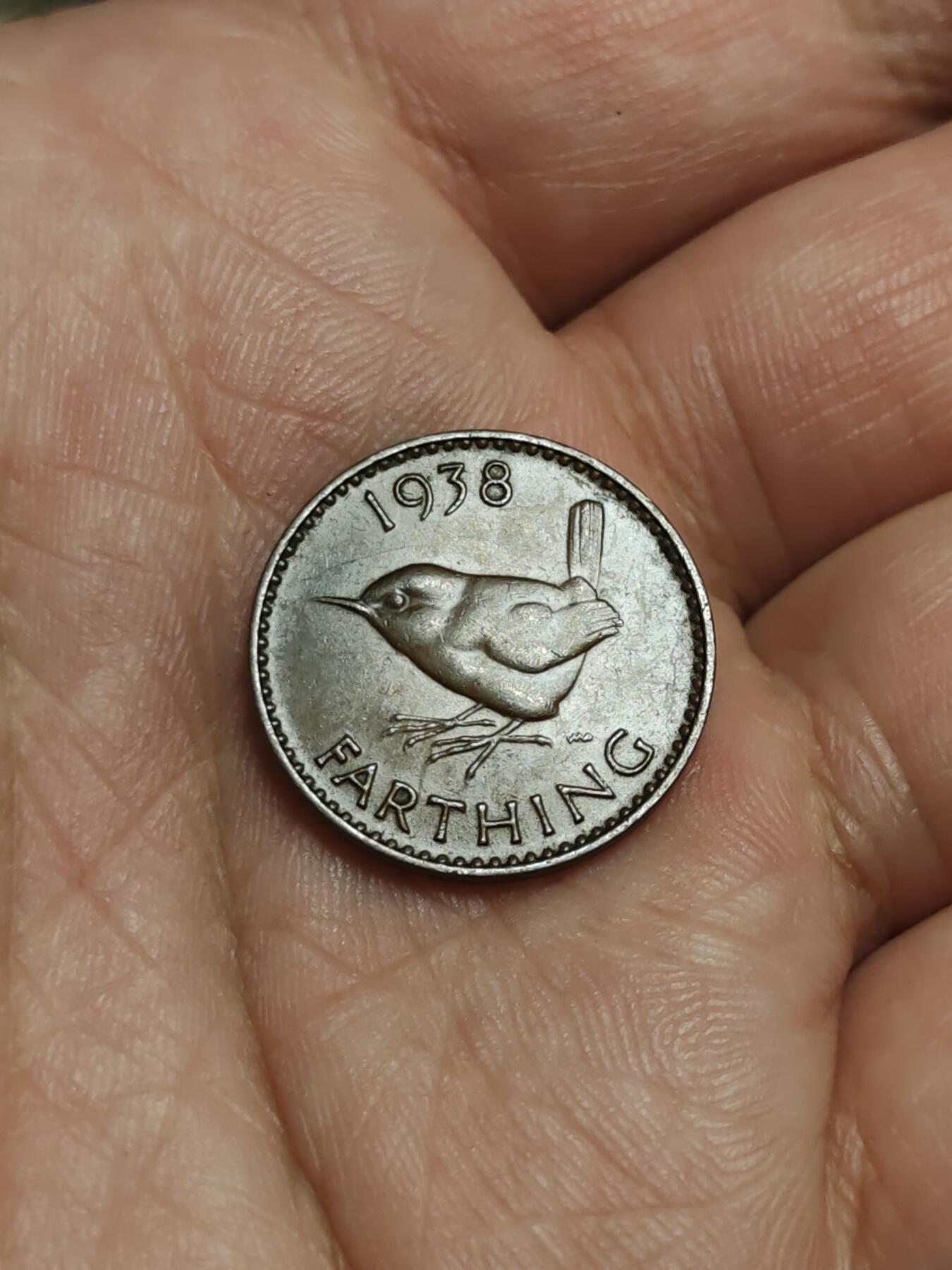 2026年第四十三场(总第二百一十二场）外国好品散币场(免佣金) 好品–英国🇬🇧1938年1法新(乔治六世第一版，发行量最少年份)