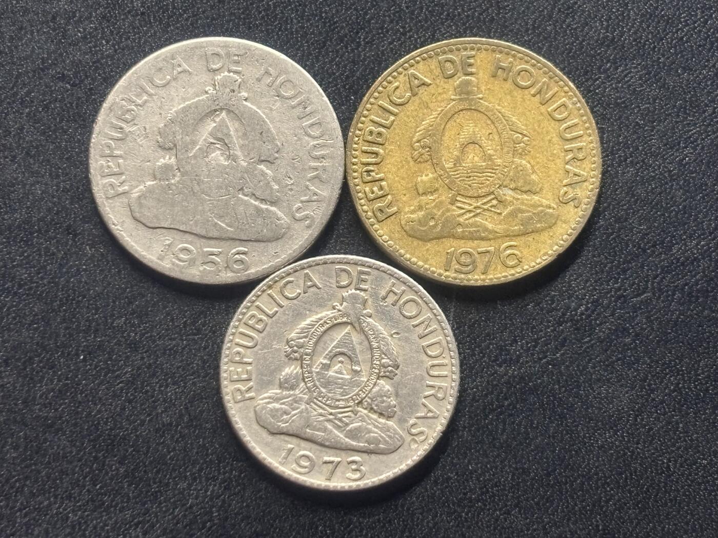 邮泉阁外国硬币限时拍卖第四十五场 （邮票在国外，请付邮费6元） 洪都拉斯3枚