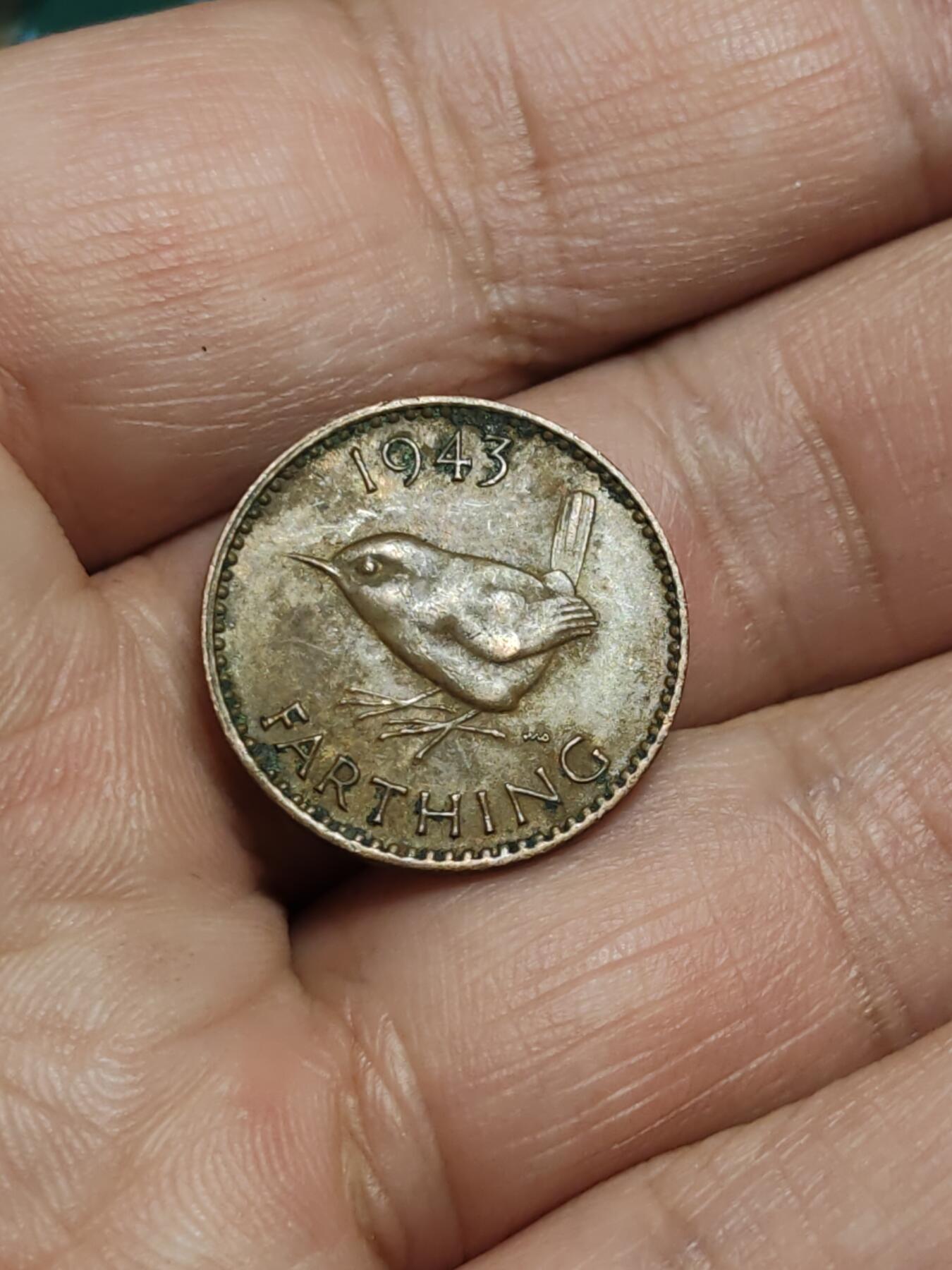 2026年第四十三场(总第二百一十二场）外国好品散币场(免佣金) 英国🇬🇧1943年1法新(乔治六世第一版)