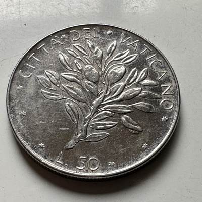 🌹外币初藏🌹🐯2026年第40场   每周二四六晚8️⃣点 世界钱币 - 梵蒂冈1973年50里拉