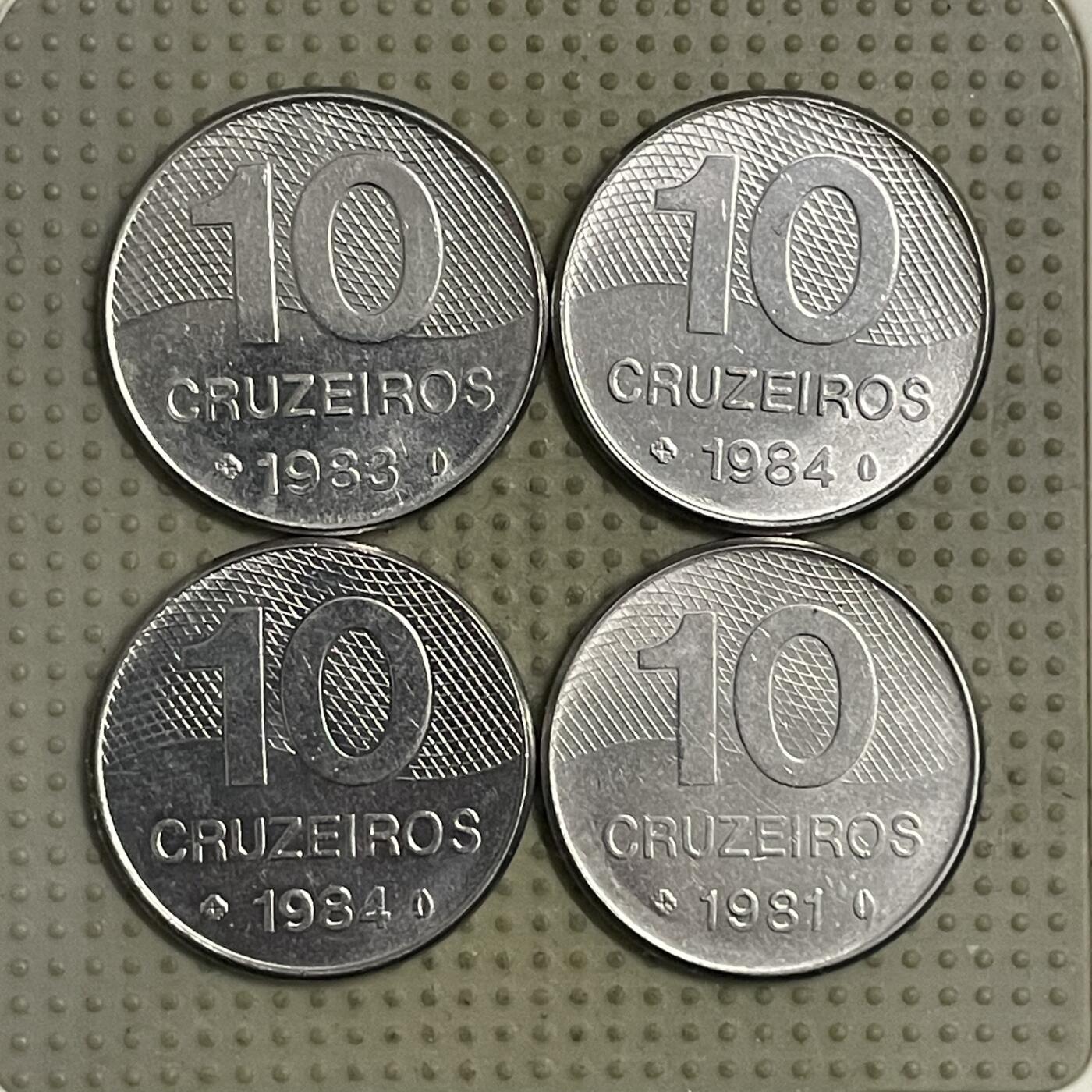 2026年第42场各国散币拍卖（总第192场） 巴西10克鲁泽4枚