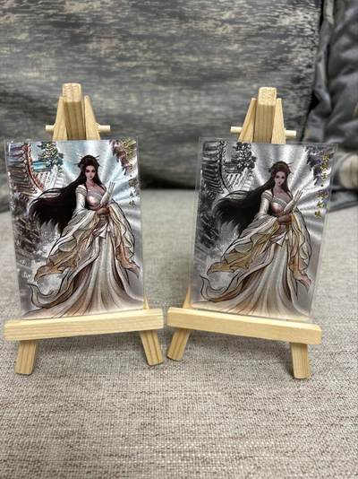 喜灰玩卡拍卖第七期，接拍品0佣金，欢迎送拍，释放现金流，让自己有资金可以购买更多喜欢的卡牌，让别的卡友能淘到更多心仪的卡牌 - 卡德曼 张建东水浒第二弹 特卡 张贞娘 原画、水墨 粗闪 各一张