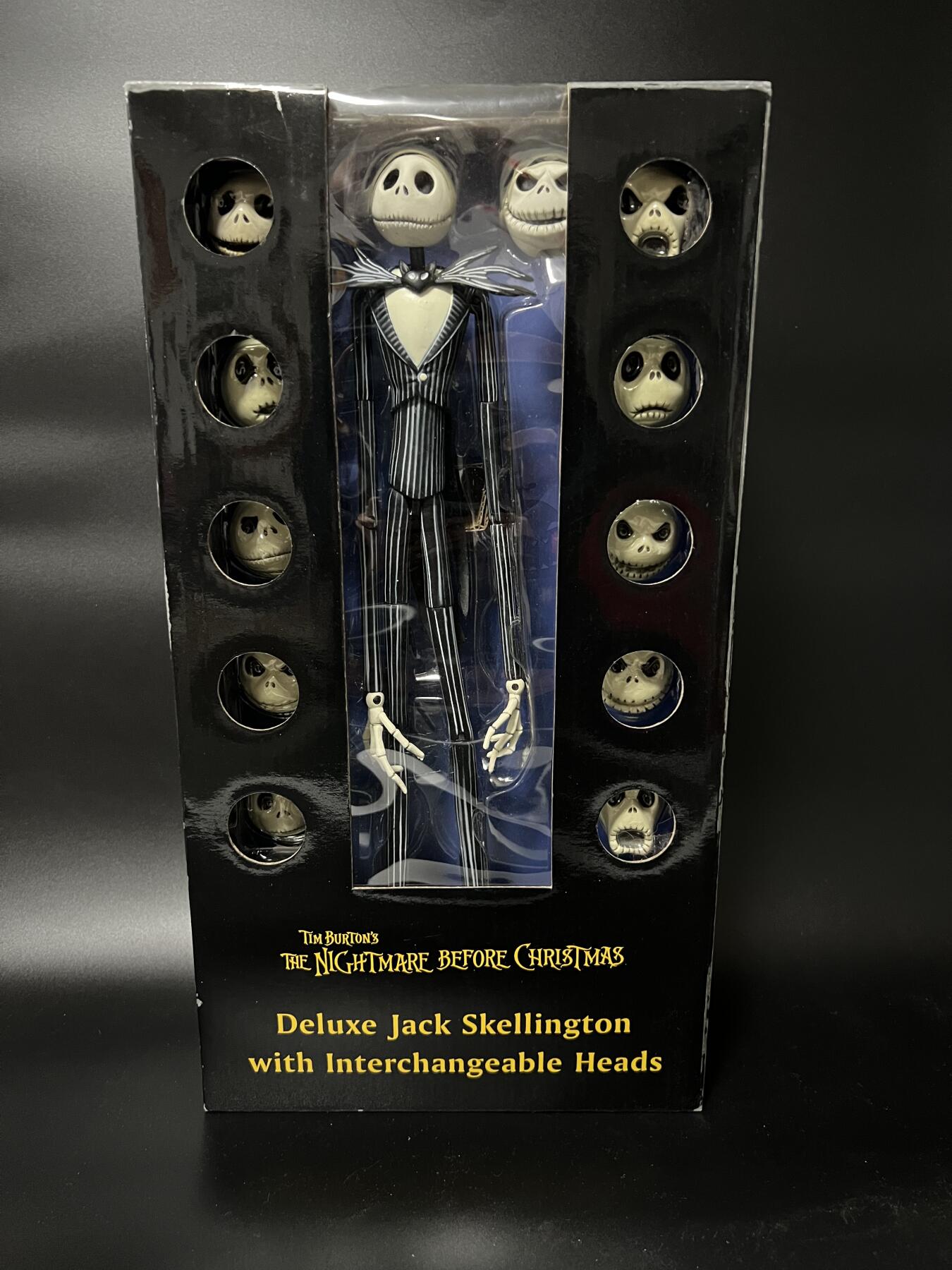 零元拍：正版NECA 12寸 圣诞夜惊魂 杰克 12个可换头雕。