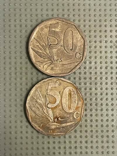 2026年第42场各国散币拍卖（总第192场） - 南非50分2枚