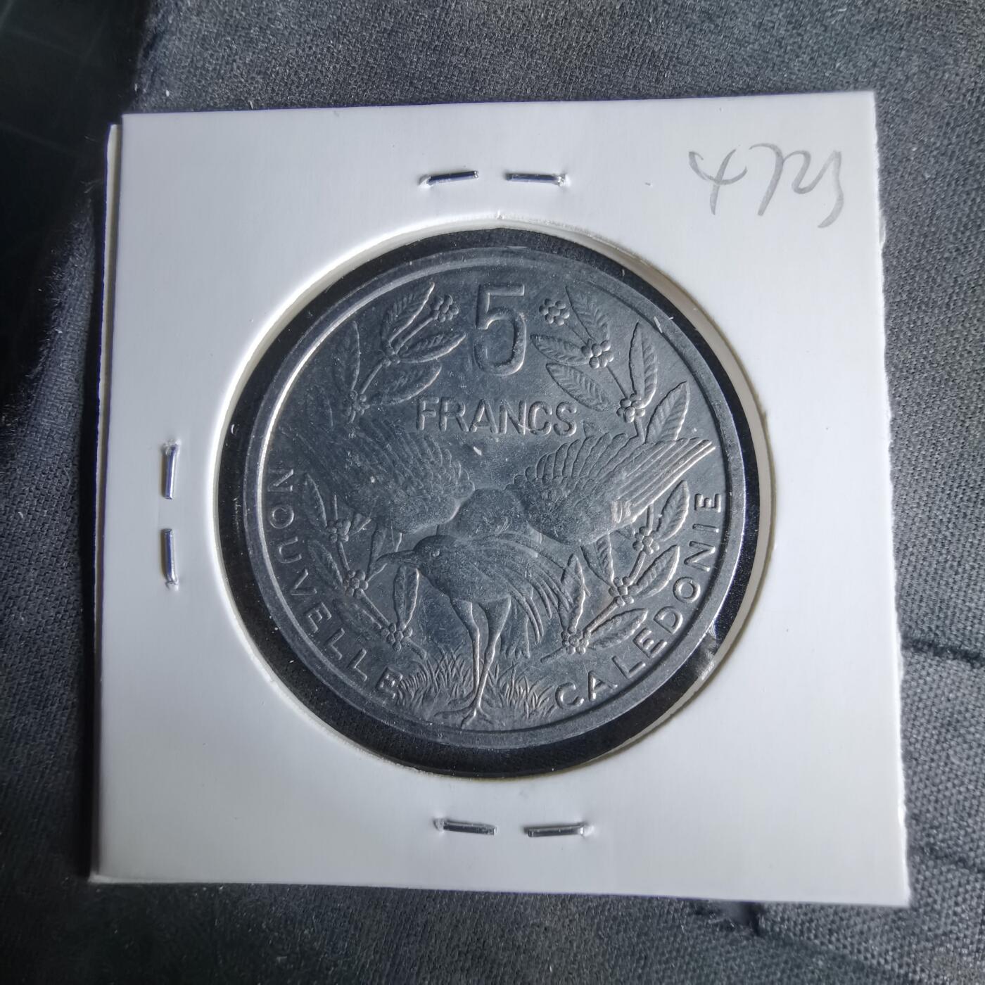 沼泽如烟--第1047场 法属新喀里多尼亚1999年5法郎