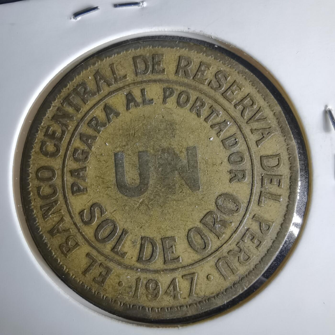 沼泽如烟--第1047场 秘鲁1947年1索尔