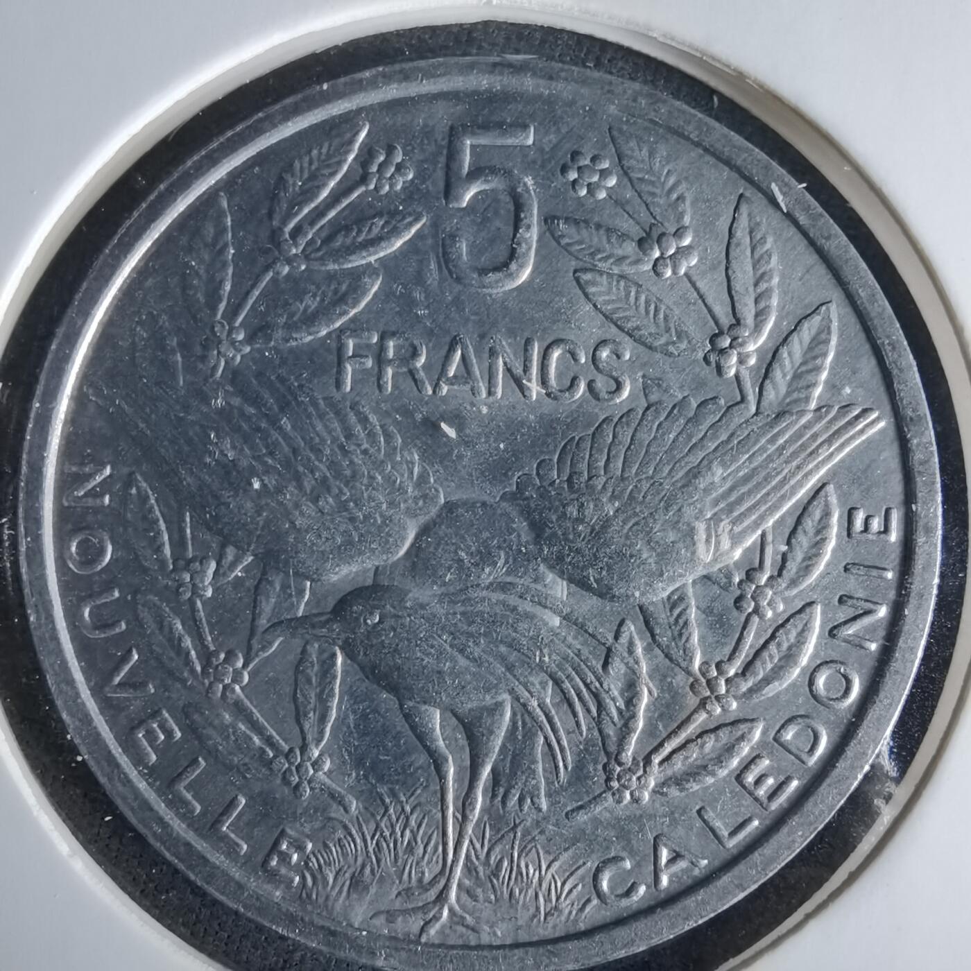 沼泽如烟--第1047场 法属新喀里多尼亚1999年5法郎