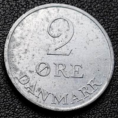 泉币菌-第223场-拍品多 请提前出价(工作原因  发货比较迟缓 已在拍卖规则里面说明 望理解) -   丹麦1970年 2欧尔锌制币  雷德里克九世 皇冠 21mm