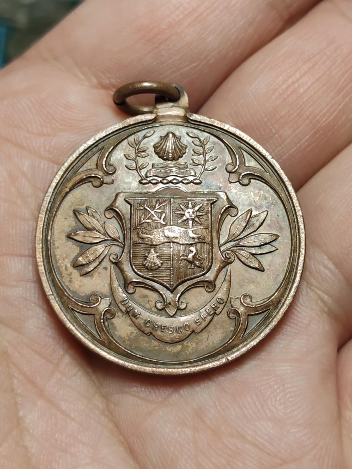 2026年第四十三场(总第二百一十二场）外国好品散币场(免佣金) 英国🇬🇧伦敦布罗姆利区（Borough of Bromley）教育委员会颁发的学生出勤全勤铜质奖章，约十九世纪末至二十世纪初，直径32mm，重13.68克