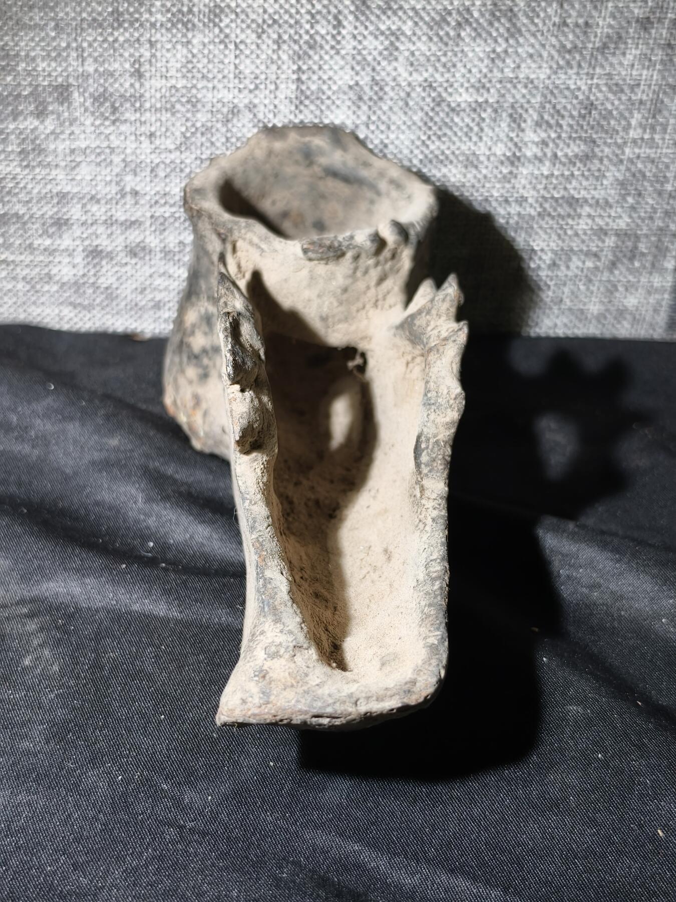 125期新疆红钱粟特钱币丝路钱币专场 新疆清代传世铁油灯