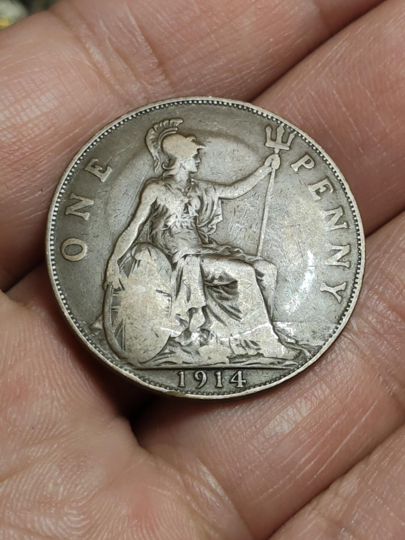 2026年第四十三场(总第二百一十二场）外国好品散币场(免佣金) 英国🇬🇧1914年1便士(乔治五世第一版)